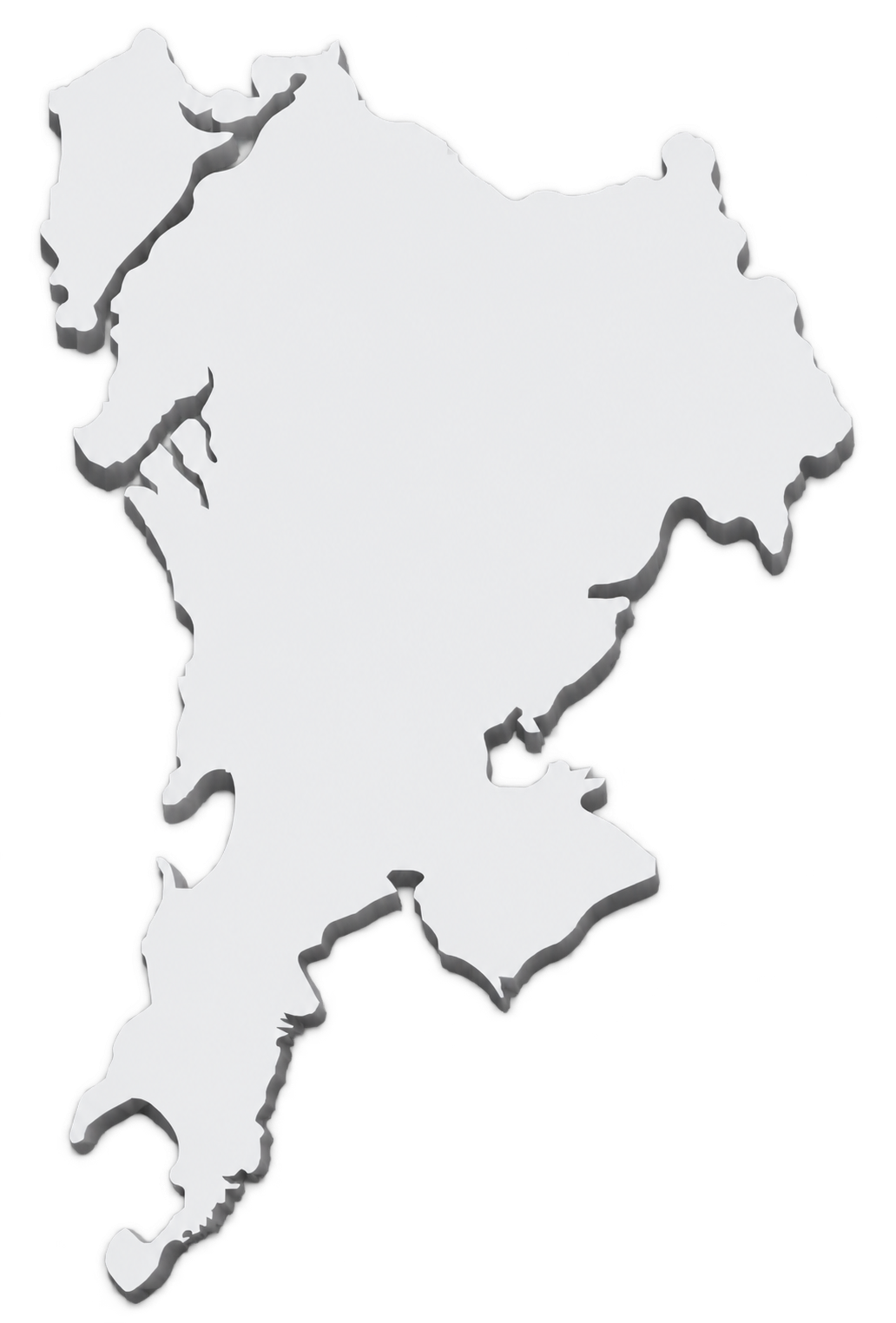 Map of the Mumbai & Thane region showing Parmar Group project locations