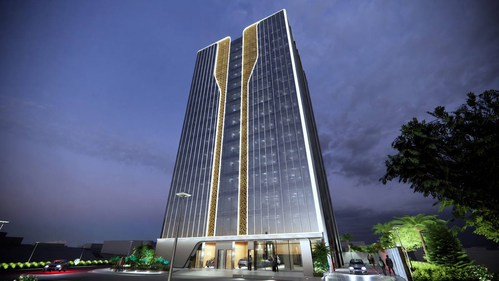 Meridian dusk elevation